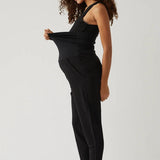 Endurance Performance Maternity & Postpartum Joggers - Onyx Milk & Baby