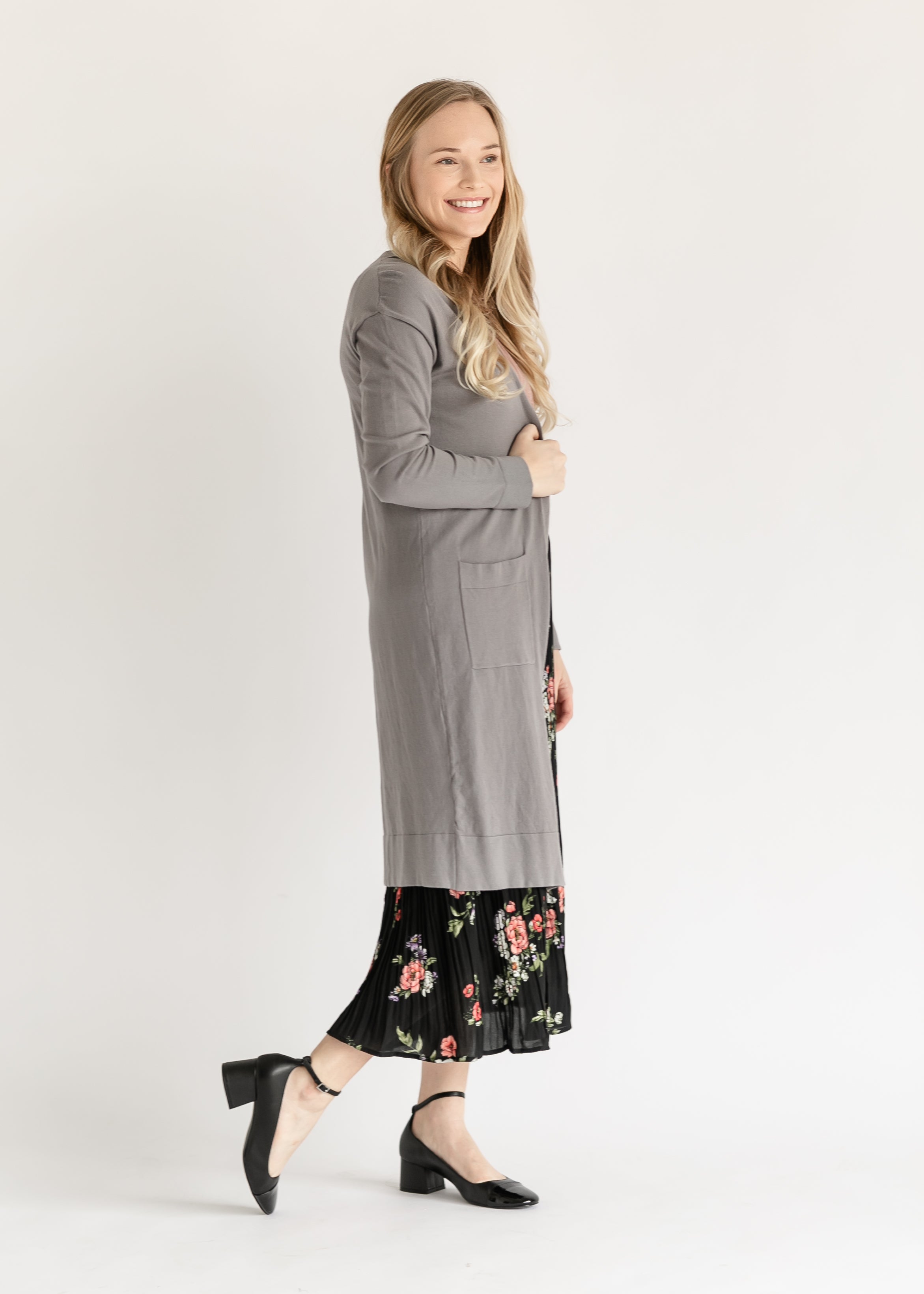 Essential Long + Soft Cardigan Milk & Baby