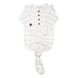 Fawn Striped Everything Knotted Newborn Gown | Milk & Baby