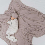 Fawn Striped Everything Knotted Newborn Gown Milk & Baby