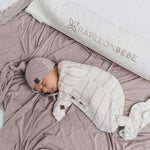 Fawn Striped Everything Knotted Newborn Gown | Milk & Baby