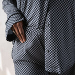 Midnight Checker | Women's Flare Set Milk & Baby