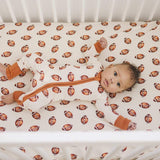 Football Print Bamboo Zippy Romper | Milk & Baby