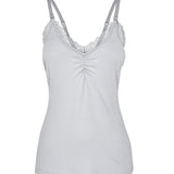 French Grey Lace Nursing Camisole Milk & Baby