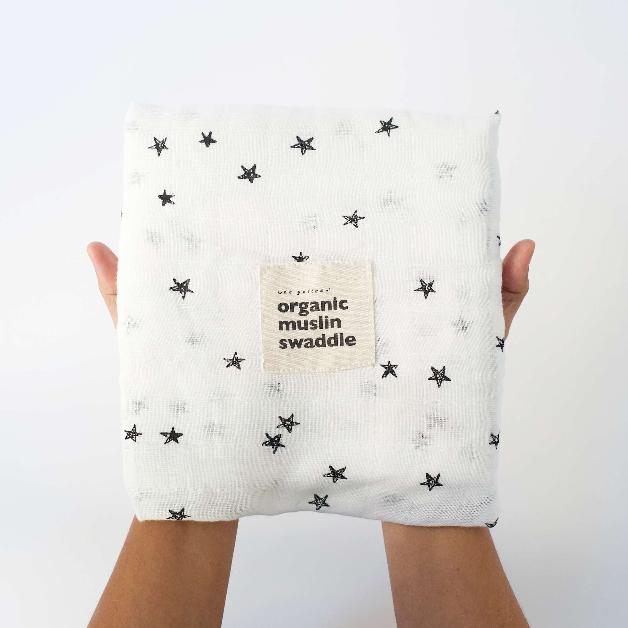 Organic Muslin Swaddle | Stars | Milk & Baby 