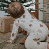 Gingerbread Cookie | Bamboo Zip Romper