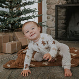 Gingerbread Cookie | Bamboo Zip Romper