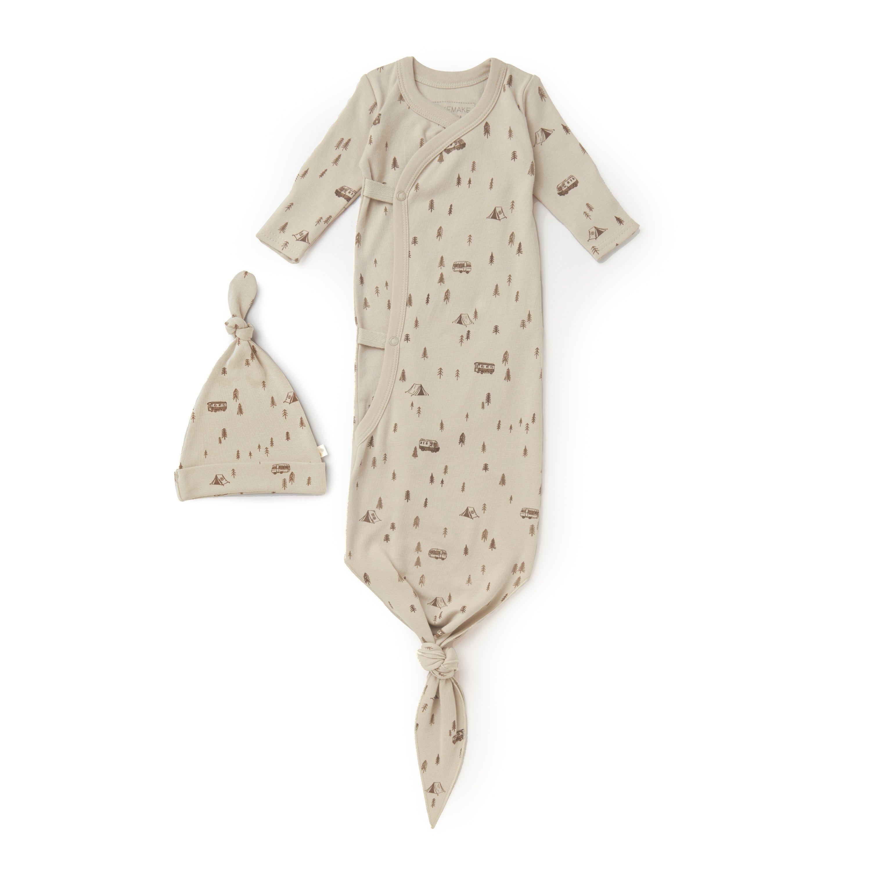 Camplife | Organic Baby Sleep Gown Knotted Milk & Baby