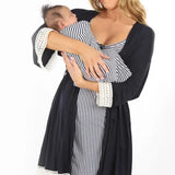 Grace Maternity & Nursing Nightgown, Robe, and Blanket Set | Milk & Baby