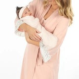 Grace Maternity & Nursing Nightgown Set | Pink Milk & Baby