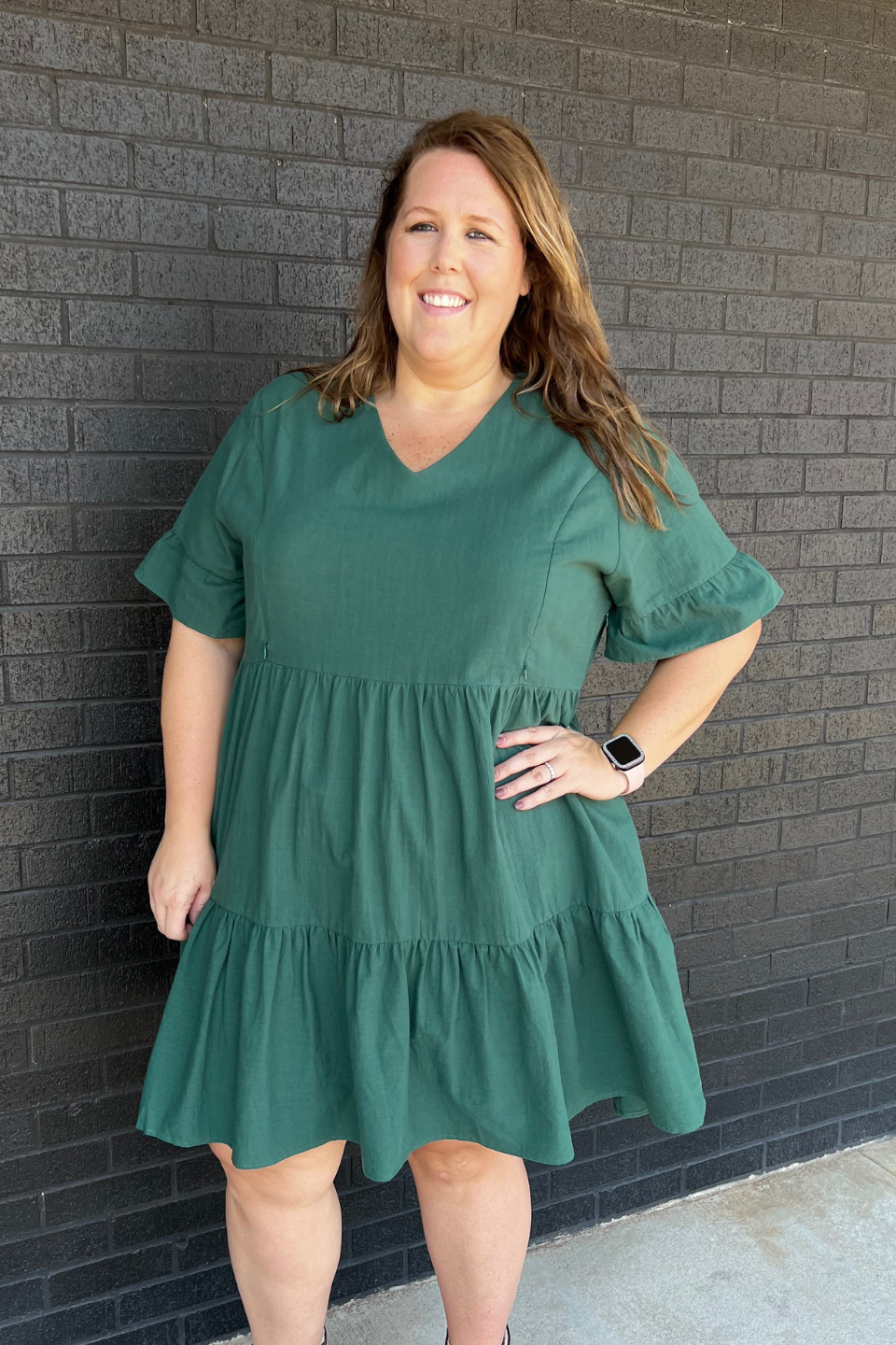 Bell Sleeve Pocket Nursing Dress | Green Milk & Baby