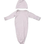 Harbor Mist Knotted Newborn Gown Set Milk & Baby