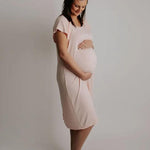 Heavenly Pink Mommy Labor and Delivery/ Nursing Gown | Milk & Baby