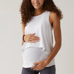 Hero - Double Layer Hands-Free Nursing & Pumping Top | White | Milk & Baby