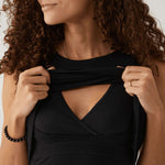 Hero - Double Layer Hands-Free Nursing & Pumping Top | Black Milk & Baby