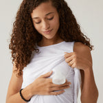 Hero - Double Layer Hands-Free Nursing & Pumping Top | White Milk & Baby