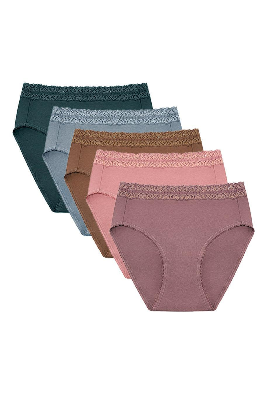 High-Waisted Postpartum Recovery Panties (5 Pack) Milk & Baby