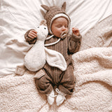 Luna + Luca Baby Bear Jumpsuit - Acorn