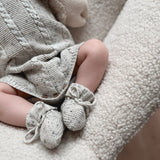 Luna + Luca Organic Booties - Black Speckle | Milk & Baby