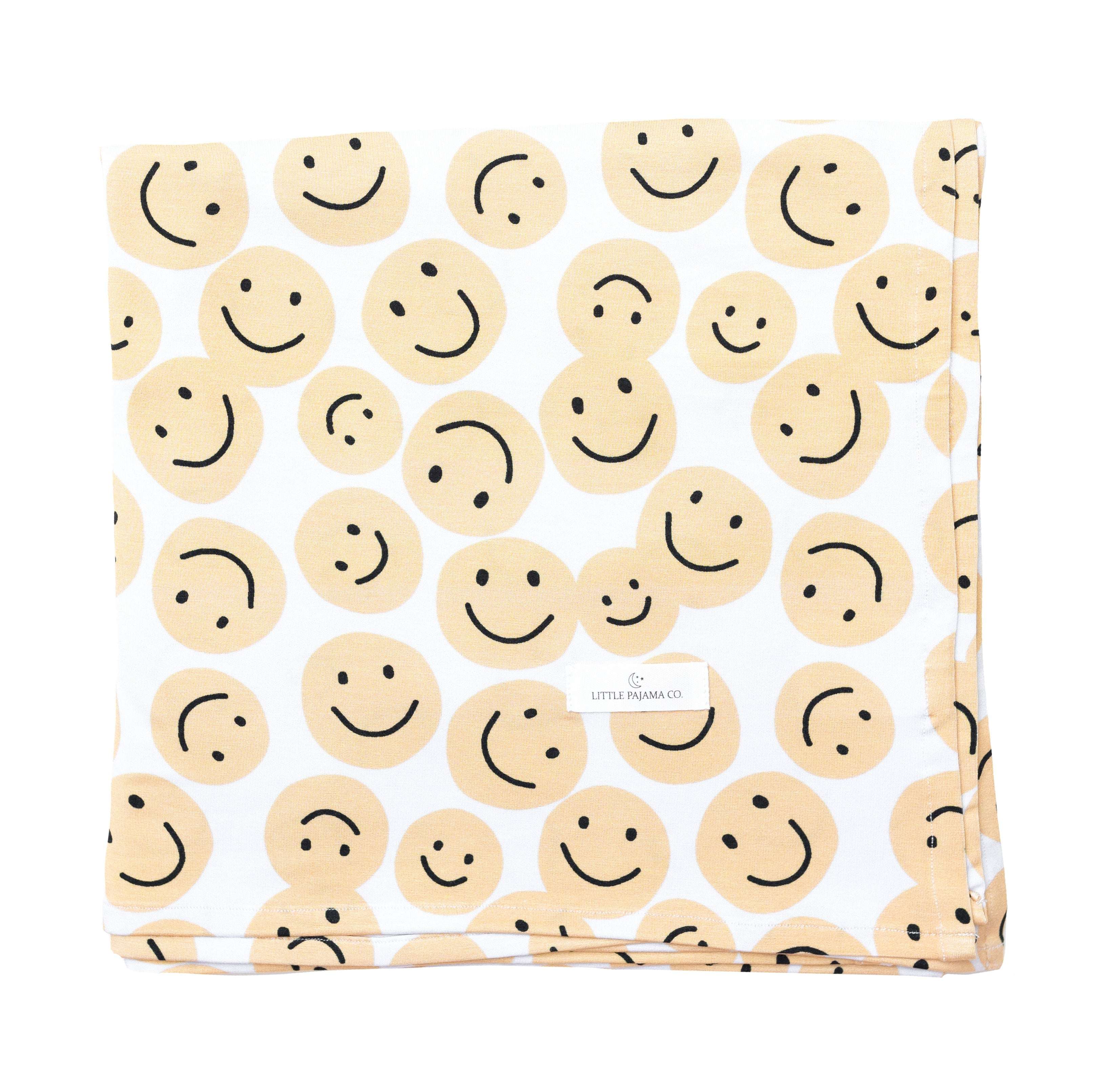 Happy Face Swaddle | Milk & Baby 