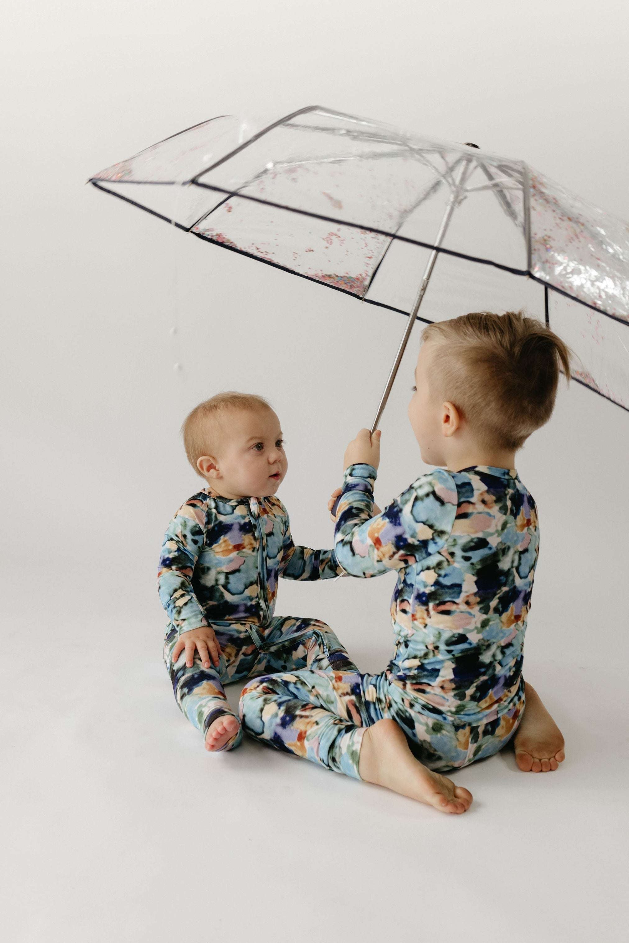 Charli | Bamboo Zip Pajamas Milk & Baby