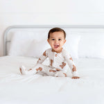 Ribbed Bear Footed Onesie | Milk & Baby 