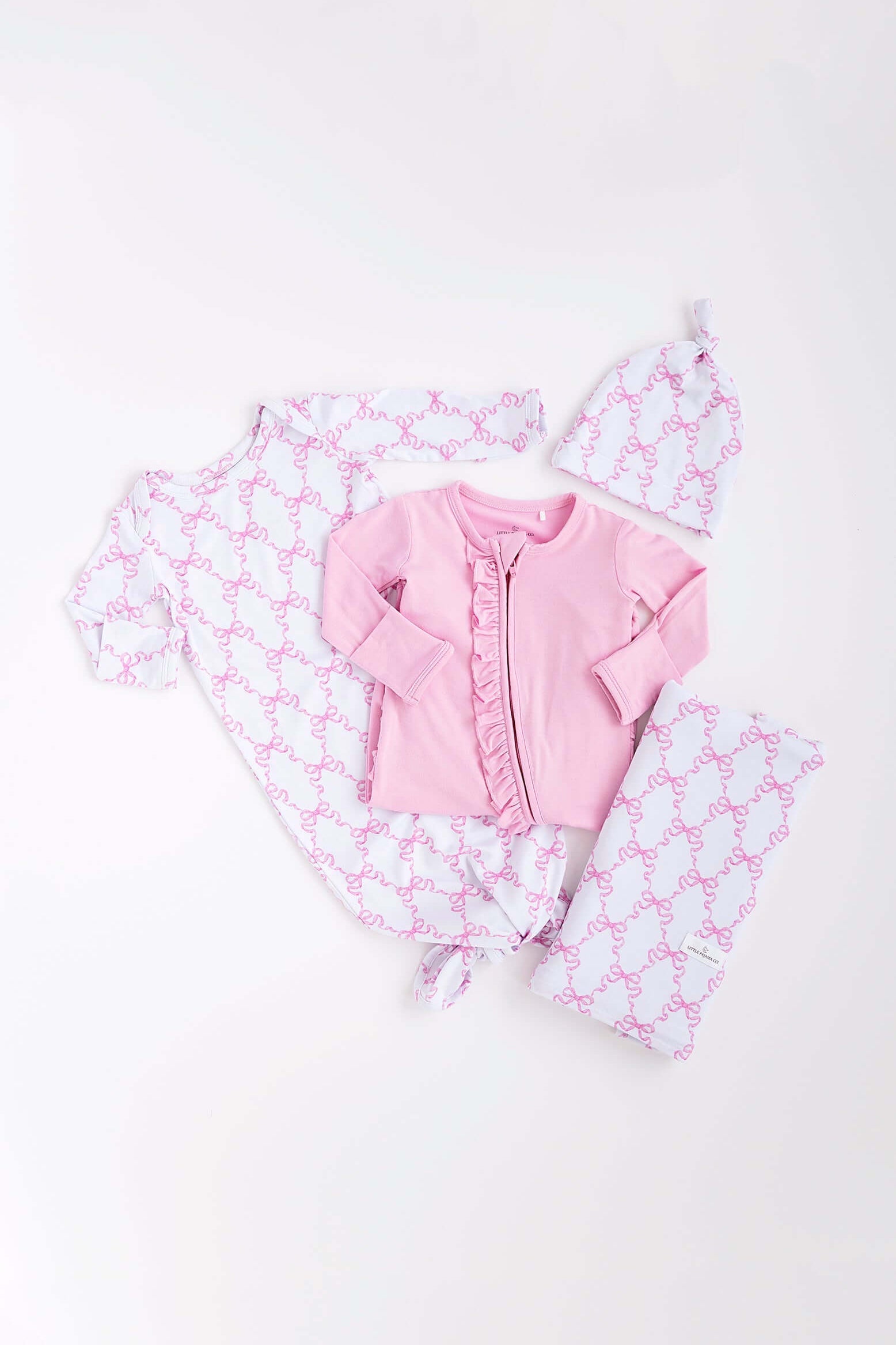 Pink Bow Baby Bundle Box | Milk & Baby