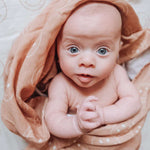 Just Smile Tan | Muslin Swaddle Milk & Baby