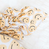 Happy Face Swaddle | Milk & Baby 