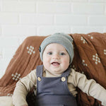 Light Grey Mebie Baby Beanie Milk & Baby