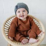 Dark Grey Mebie Baby Beanie