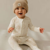 Just Smile | Bamboo Zip Pajamas Milk & Baby