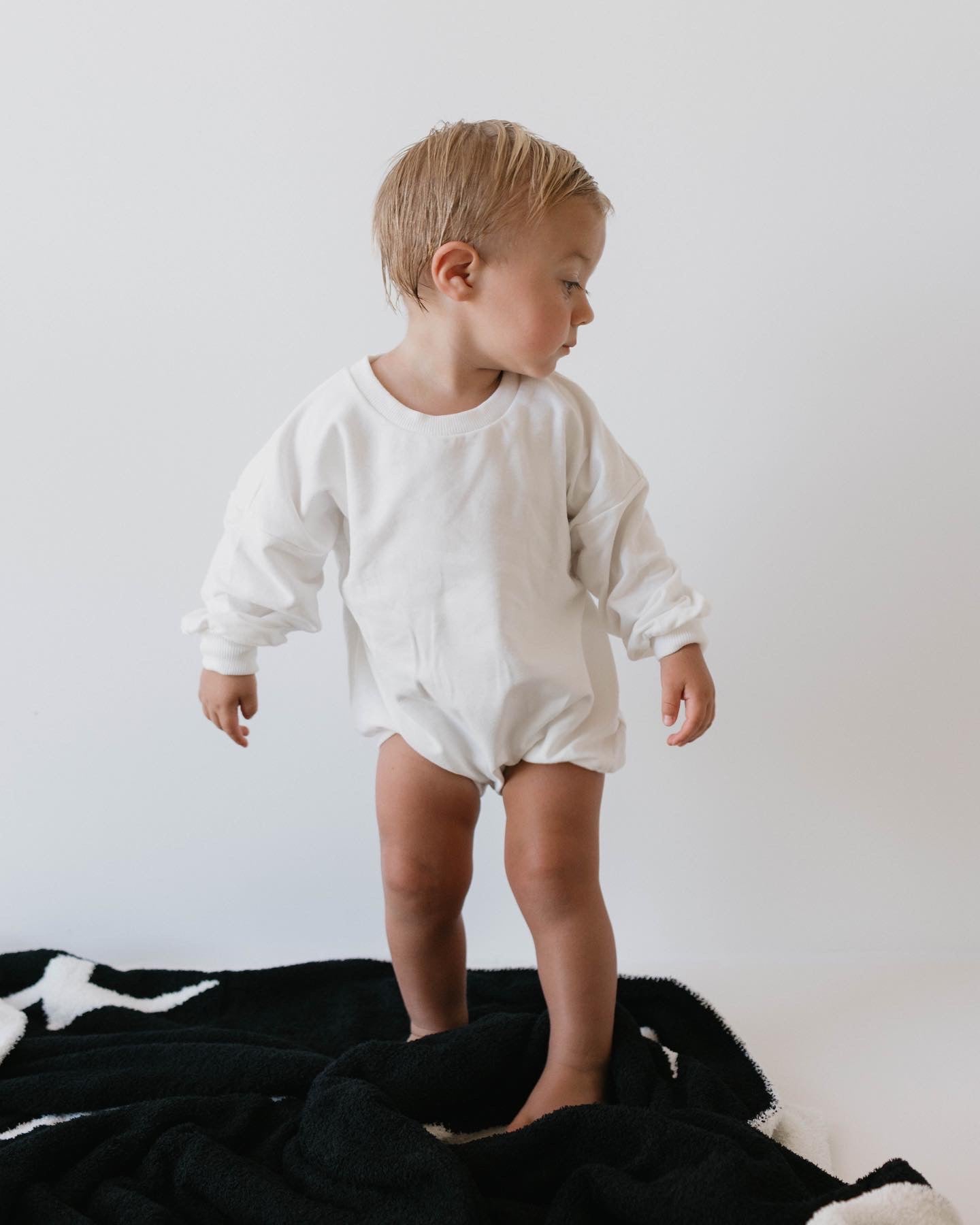 Sweatshirt Romper | Dove