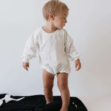 Dove | Sweatshirt Romper Milk & Baby