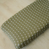 Olive Strokes Muslin Changing Pad Cover