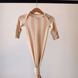 Candy Stripe | Bamboo Knotted Gown Milk & Baby