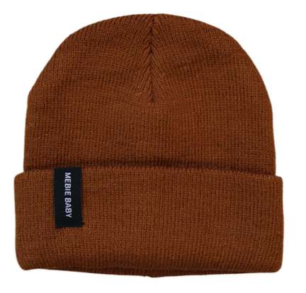 Brown Mebie Baby Beanie Milk & Baby