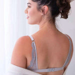 Lace Nursing Bralette in French Gray Milk & Baby