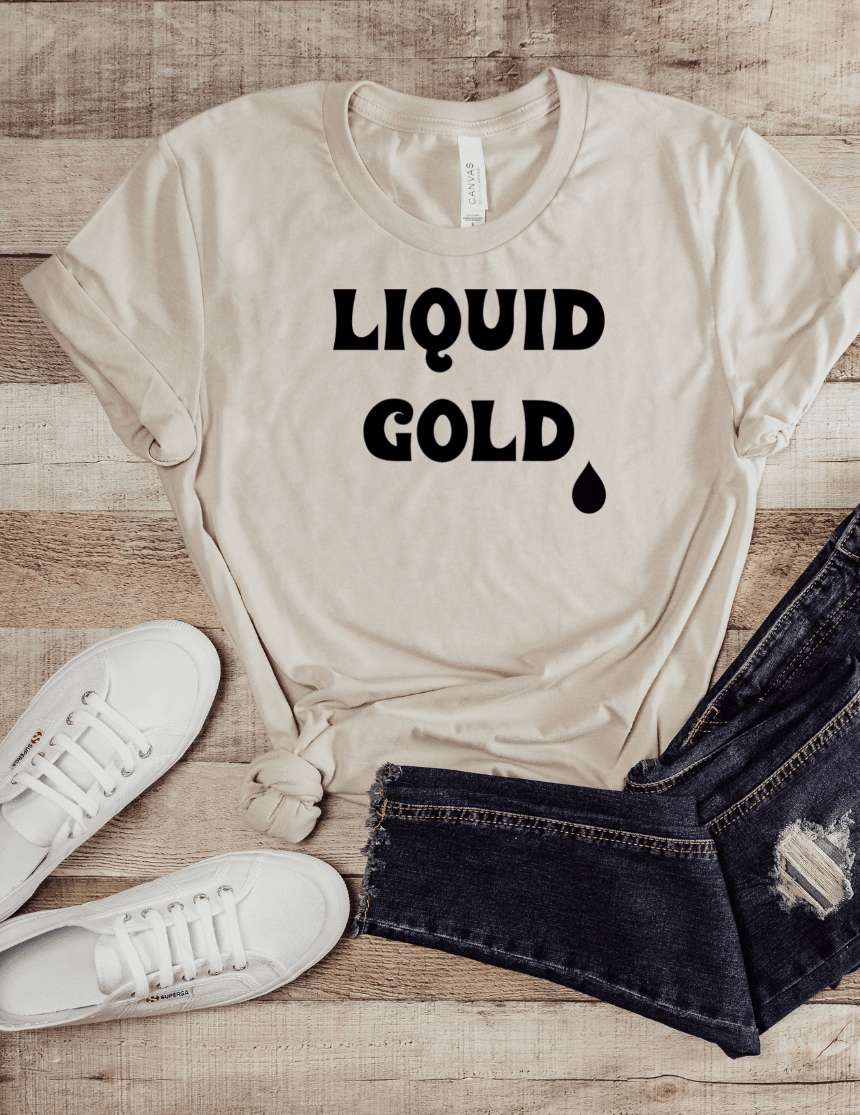 Liquid Gold Mom Graphic Tee | Milk & Baby