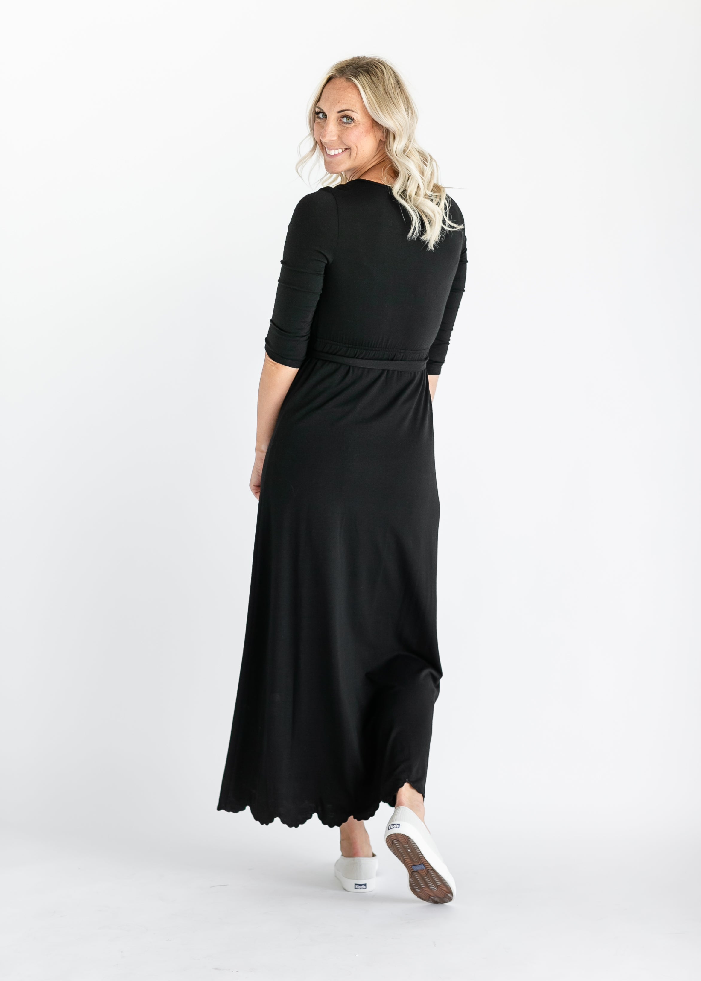 Lydia Button Front Maxi Dress Milk & Baby