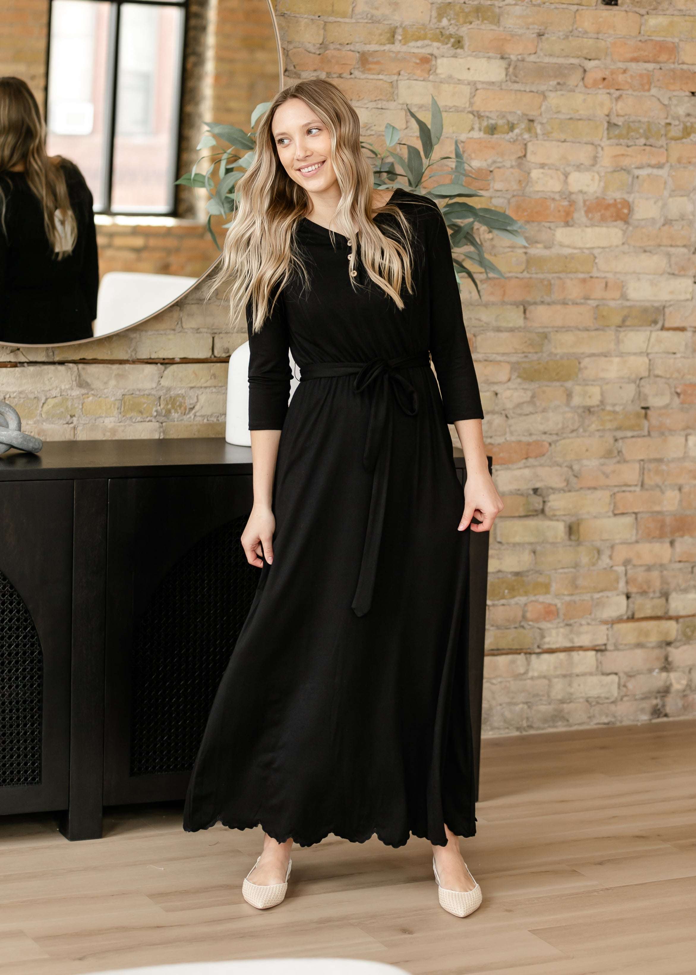 Lydia Button Front Maxi Dress Milk & Baby