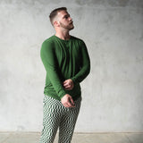 Everyday Check | Mens Bamboo Jogger (Green Check)