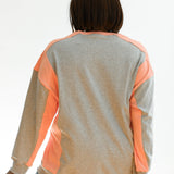 Color Block Nursing Lightweight Sweatshirt | Milk & Baby