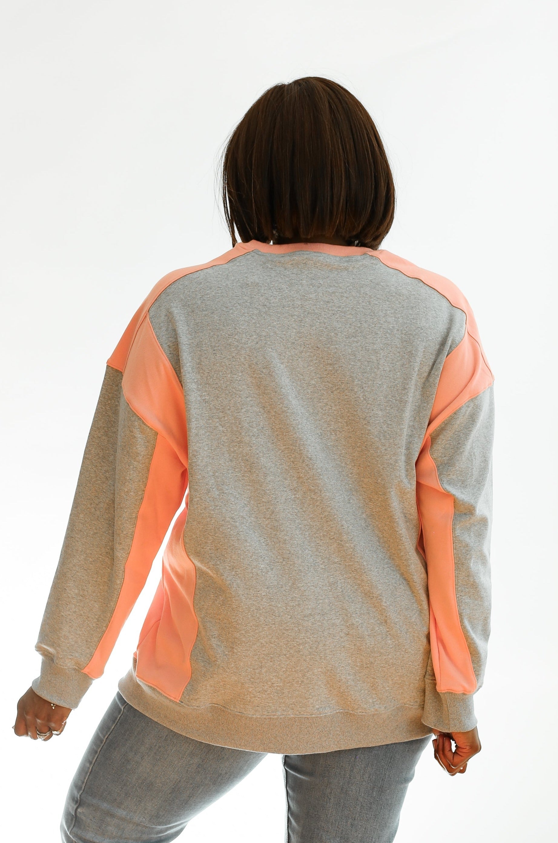 Color Block Nursing Lightweight Sweatshirt | Milk & Baby