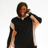 Color Block Nursing Lightweight Sweatshirt | Milk & Baby