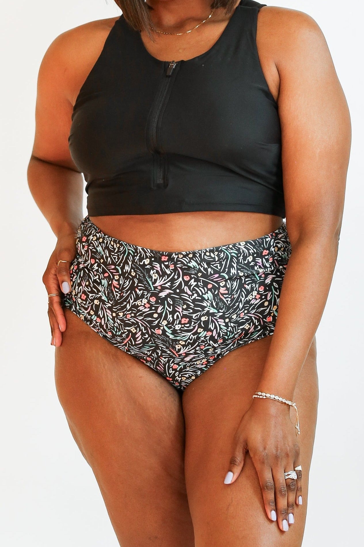 Full Coverage High Waist Bikini Bottoms