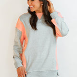 Color Block Nursing Lightweight Sweatshirt | Milk & Baby