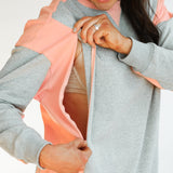 Color Block Nursing Lightweight Sweatshirt | Milk & Baby