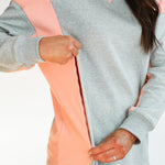 Color Block Nursing Lightweight Sweatshirt | Milk & Baby