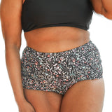 Moderate Coverage High Waist Bikini Bottoms